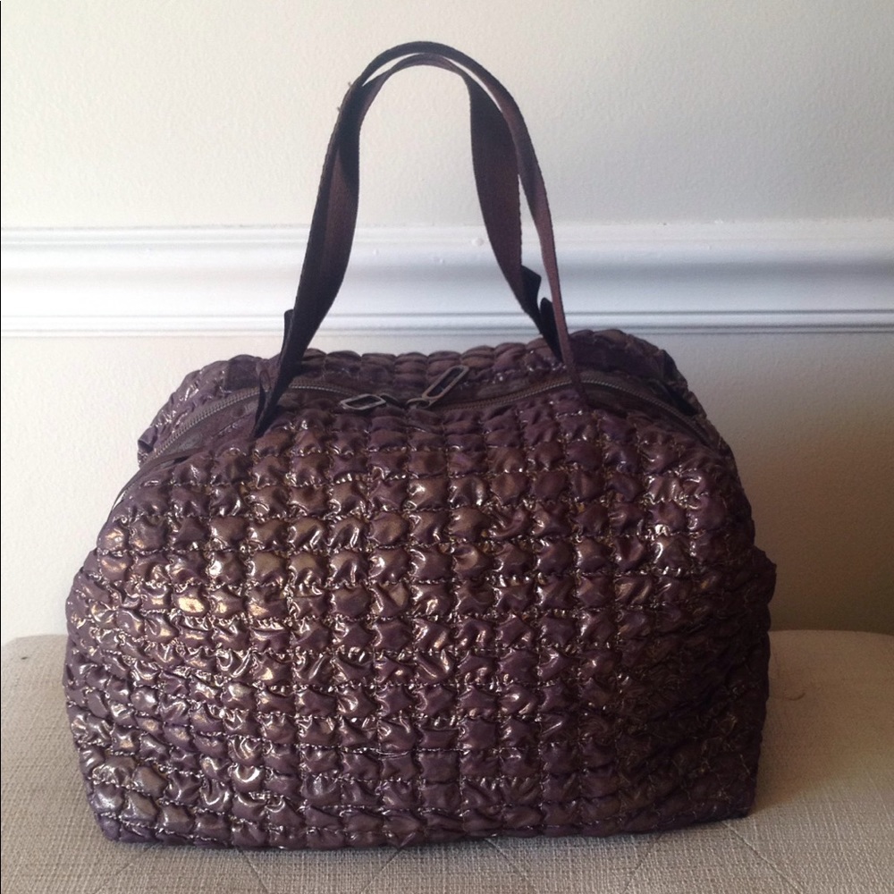 LeSportsac Brown Metallic Handbag